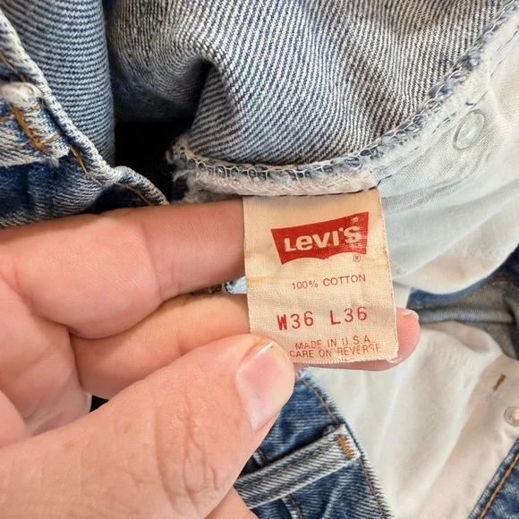 Vintage Levis 517 40517-0215 Blue Denim Jeans Mens Size 36x36 Made‎ in USA